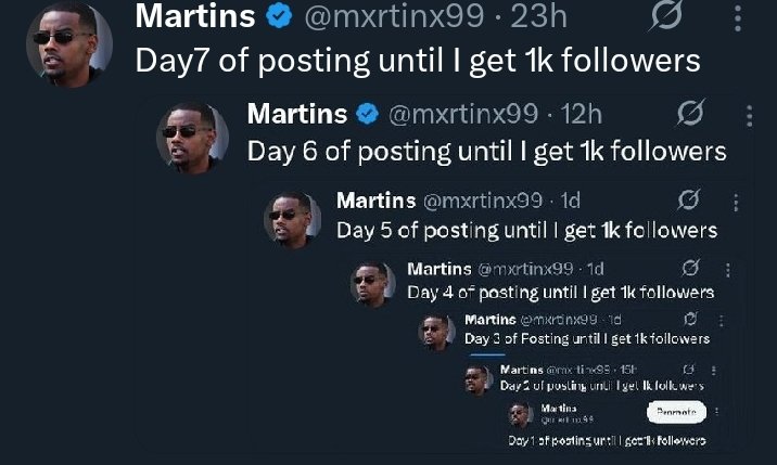 mxrtinx99's tweet image. Day 8 of posting until I get 1k followers
