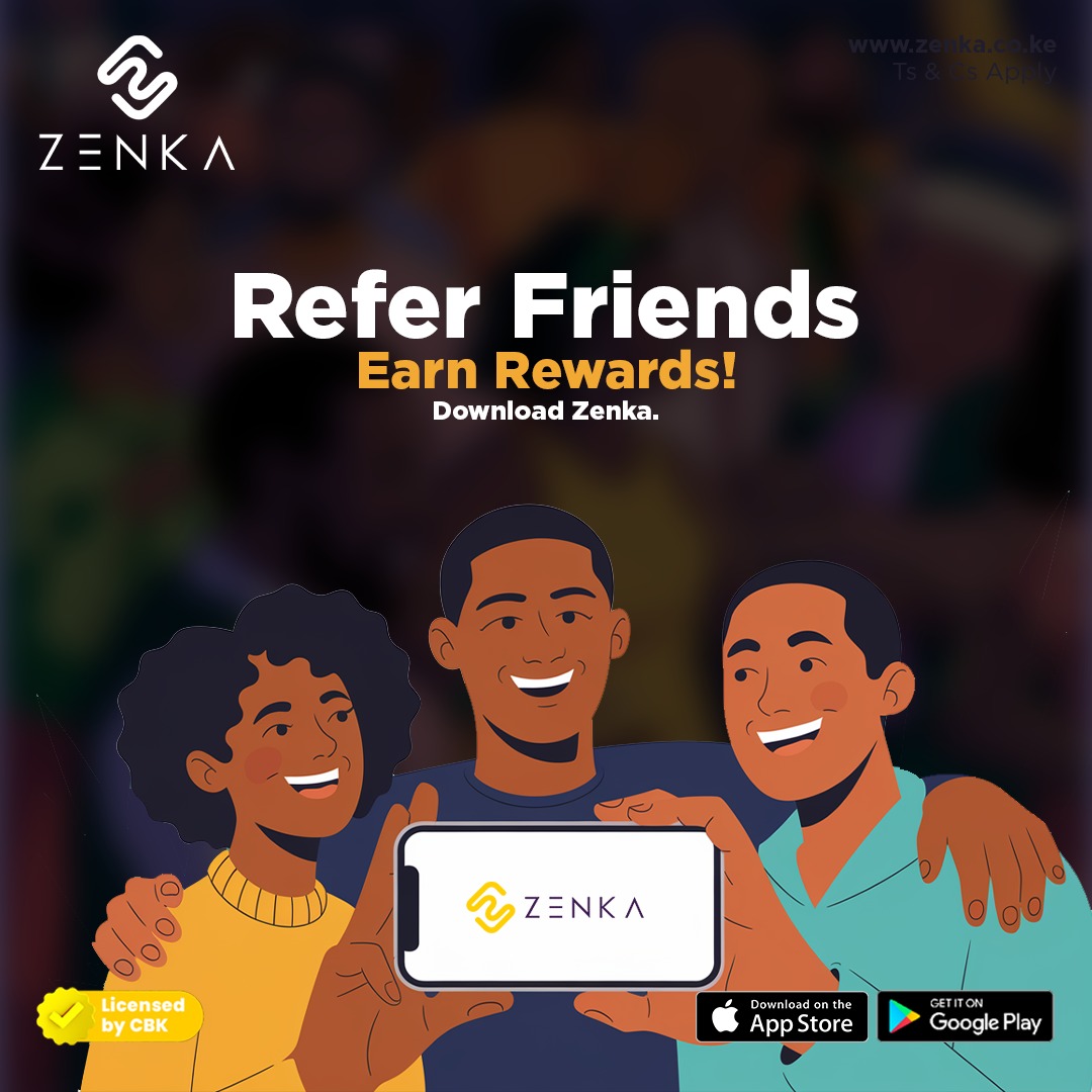 radiomaisha's tweet photo. Refer Zenka. Earn Rewards. Pata loans, then invite your squad. You both win!
The more referrals, the more rewards.
Download the app and refer sasa! @zenkafinance
https://t.co/2ilrrAoZUH
#ZenkaReferrals #ZenkaSquad #EasyRewards #Zenka https://t.co/2xsFWKjziK