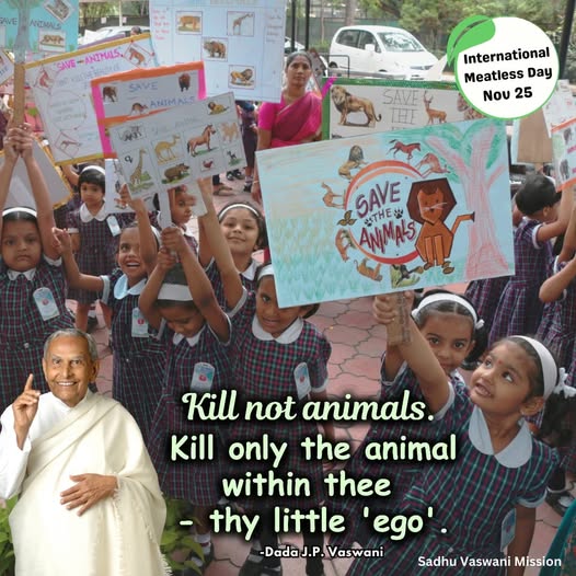 Kill not animals. Kill only the animal within thee - thy little ego.
#worldanimalday2025 #AnimalRights