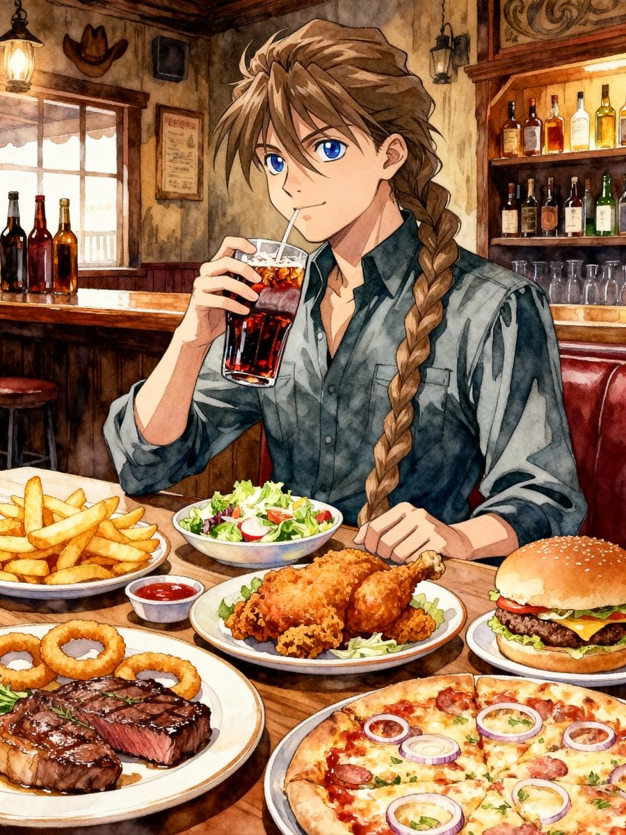 総カロリー2,000超えってとこだな…
食べ終わったら走りに行くぞ🍕

デュオ | ファーストフードランチ
ガンダムW GundamWing