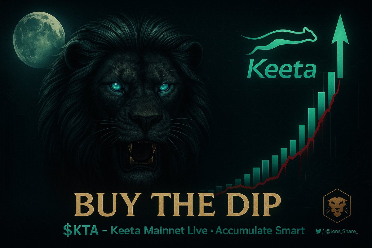 Am I panicking about my heavy $KTA bag?

No!

This is crypto; high-risk, high-reward, and built for people who manage risk, not fear it.

Here is why!

1. Mainnet matters. <a href="/KeetaNetwork/">Keeta</a> now has a live product to take to real institutions. The roadmap is clearly shifting from