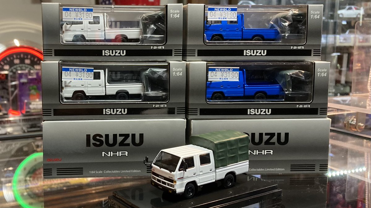 minicar_NEWOLD's tweet photo. 🔹新商品入荷
1/64スケール Model-1
いすゞ NHR トラック(幌付き)
日本ではエルフのWキャブ
荷台には着脱可能なソフト幌付‼️
材質も軟質のPVCソフト素材で
質感もよく仕上がっております✨
#ミニカー 
#ISUZU 
#ELF 
#イスズ 
#モデルワン https://t.co/F8Ra2FraDS