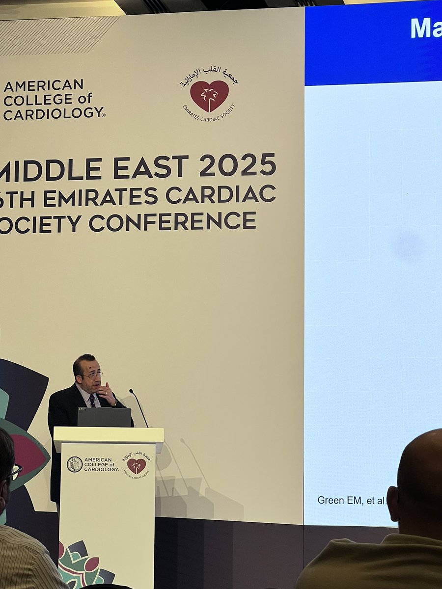 Bgheyath's tweet image. Dr Hani Sabour highlighting treatment options for patients with hypertrophic cardiomyopathy 💡 We’ve moved from symptom relief to targeted therapies—a paradigm shift in HCM care. #CardioTwitter #ACCMidEast @ACCinTouch