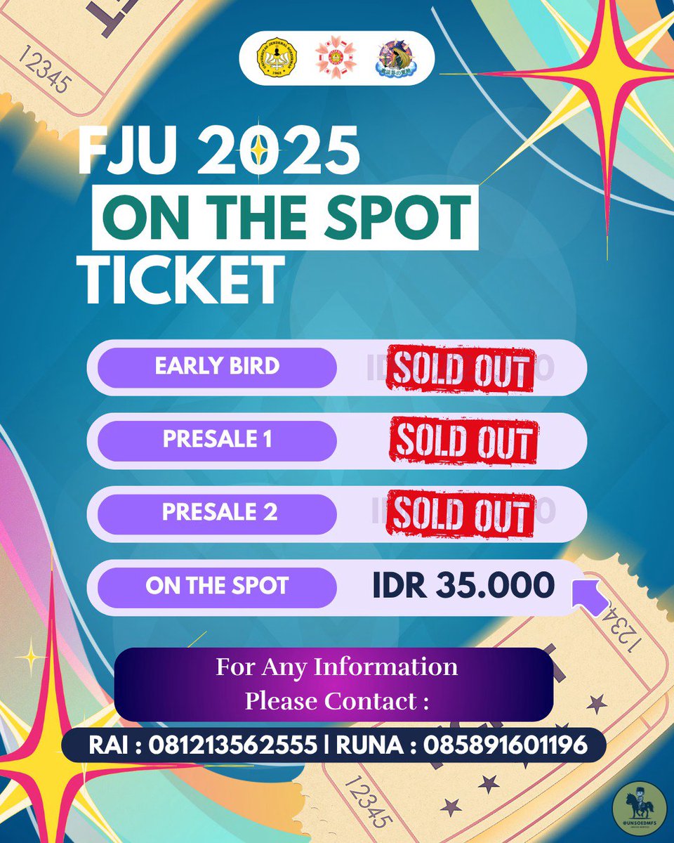 unsoedmfs's tweet photo. h-1 fju banget nih jends janlup dateng yaah😋🫶🏻 kapan lagi liat yori cuma 35k tiket OTSnya😋 https://t.co/GZRdBfL1Np