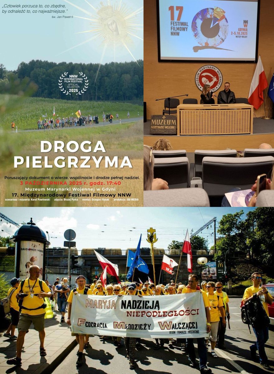 #KotwicaHistorii
#Gdynia. Niezapomniane przeżycia podczas piątkowej projekcji filmu „Droga Pielgrzyma” na <a href="/FestiwalN/">Festiwal_NNW</a>, zupełnie innego niż wszystkie a jednocześnie tak bardzo bliskiego. Patrz także: facebook.com/photo?fbid=258…