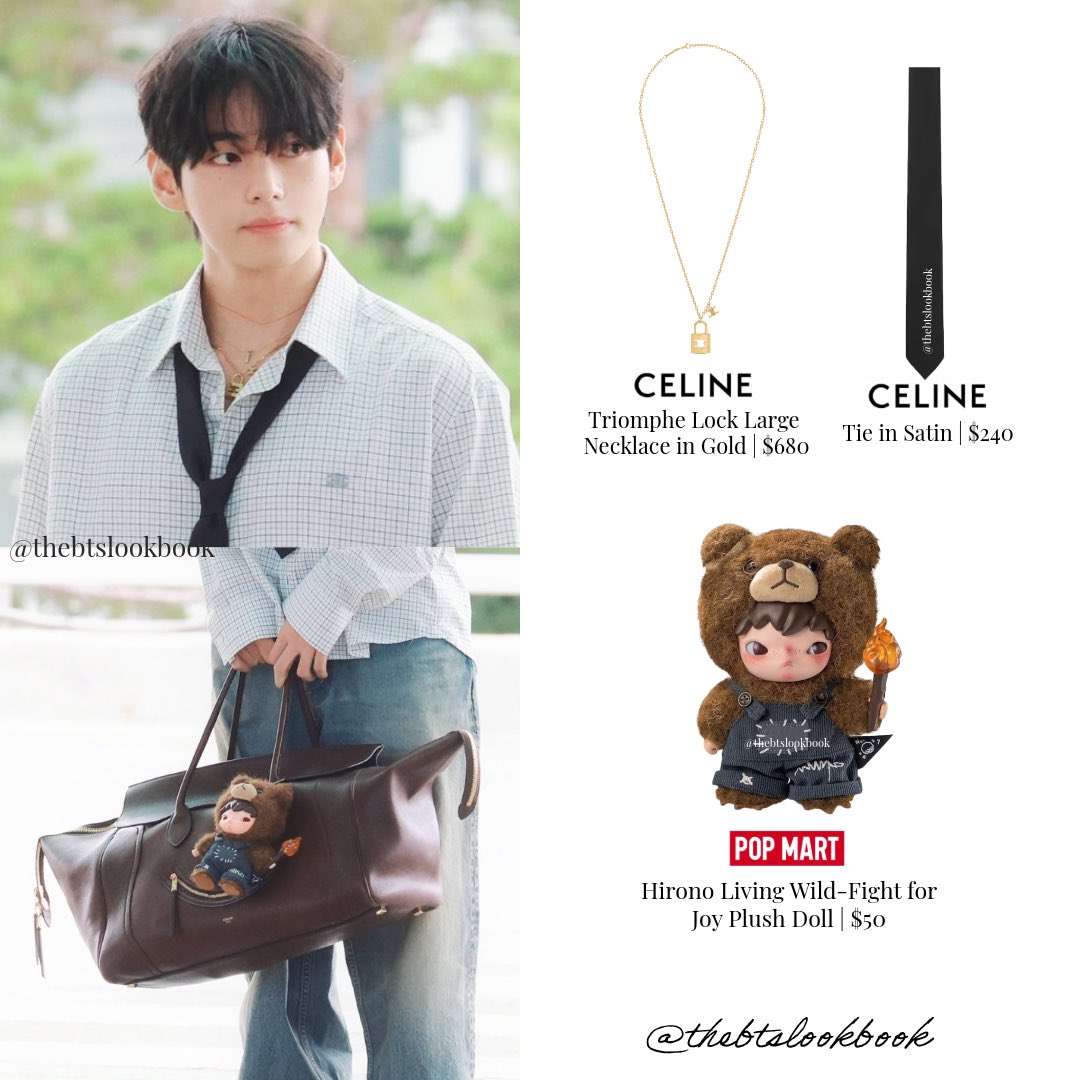 Kim Taehyung aka BTS V wearing @celineofficial Total Look and