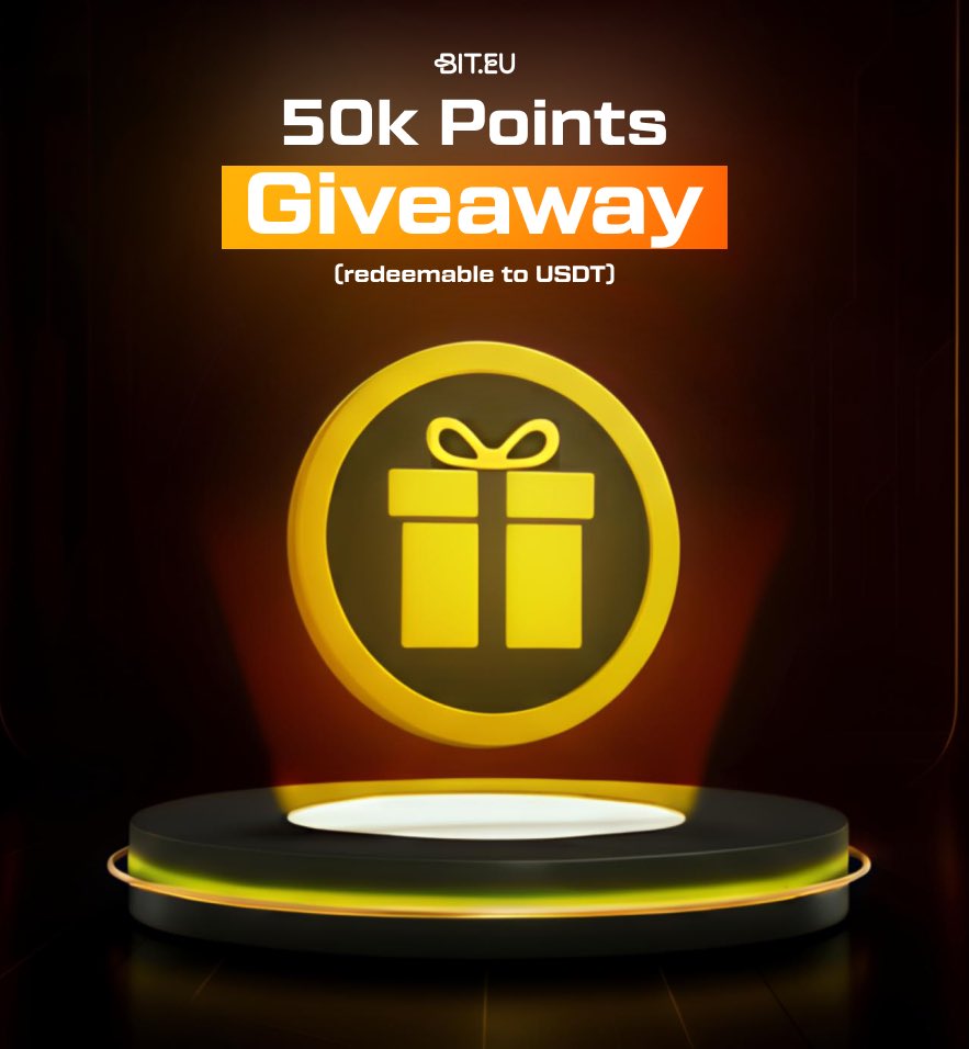 BitEuOfficial's tweet image. 🚨 BIT.EU GIVEAWAY ALERT 🚨
We’re giving away 10,000 Points each (redeemable in USDT 💸) to 5 lucky winners! 🎯
All you need to do is tag 3 friends in the comments below, that’s it! ✅
The winners will be announced soon and their 10,000 Points will be directly…