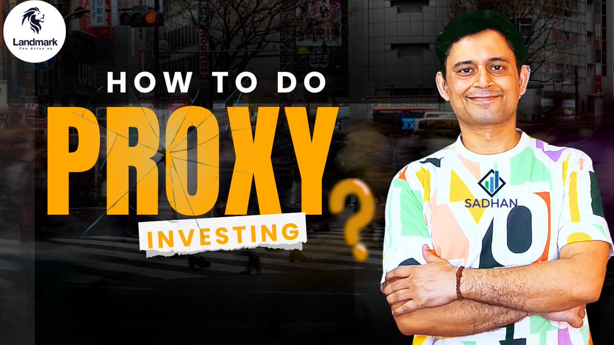 Check out the new masterclass on proxy investing! 
Does #LandmarkCars serve as a powerful proxy for India’s premiumization trend in luxury car retail?

youtu.be/iyRZpLP6UbE

Get insights on why proxy investing matters &amp; How to spot sectoral proxy stocks for smart investing.