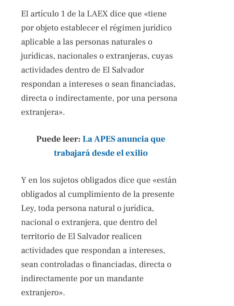 Antonio Salazar (@antoasb) on Twitter photo Los de la <a href="/BancadaCyan/">Bancada Cyan 🇸🇻</a> no saben ni lo que aprueban, después se enojan cuando la gente los llama puyabotones.
Esto dice la Ley de Agentes Extranjeros: Los de la <a href="/BancadaCyan/">Bancada Cyan 🇸🇻</a> no saben ni lo que aprueban, después se enojan cuando la gente los llama puyabotones.
Esto dice la Ley de Agentes Extranjeros: