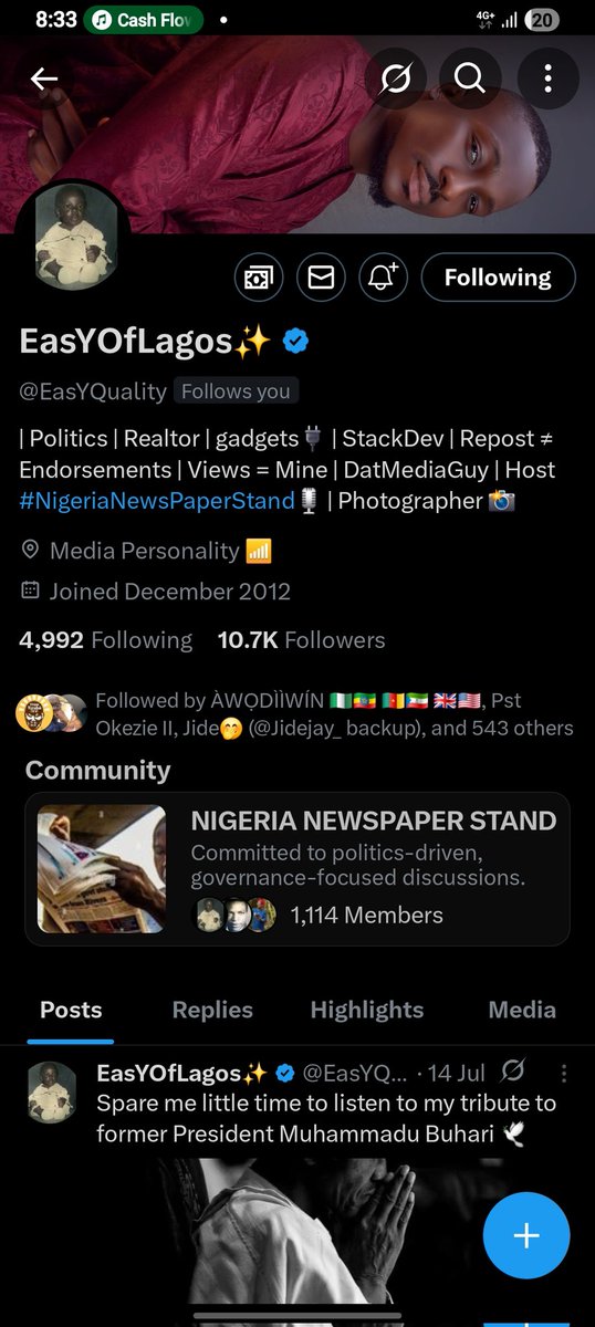 easydigita's tweet image. Find me here till further notice📌