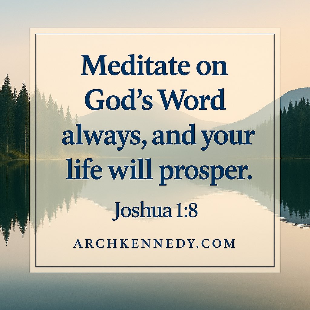 ArchKennedy's tweet image. HAPPY SATURDAY, FRIENDS❗️✝️

When God says meditating on His Word brings prosperity, He’s not talking about money.

He’s talking about spiritual success — a life aligned with His will and blessed with purpose.🙏🕊️
