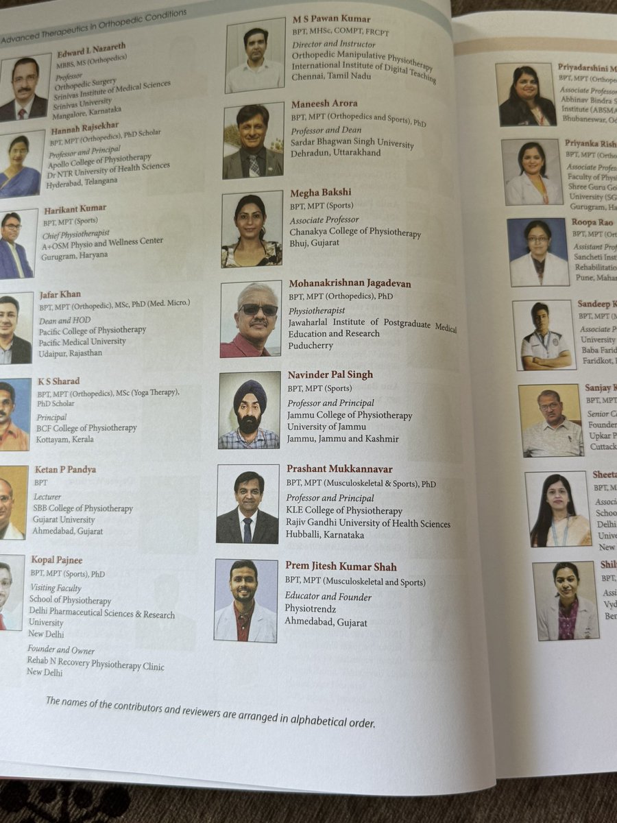 PhysioPrem2's tweet photo. Honored to have my review of “Advanced Therapeutics in Orthopedic Conditions” (CBS Publishers, Dr. Jayanthi S) recognized with a certificate of appreciation.
Grateful for the opportunity to contribute to physiotherapy education. https://t.co/kBbmWv88c0
