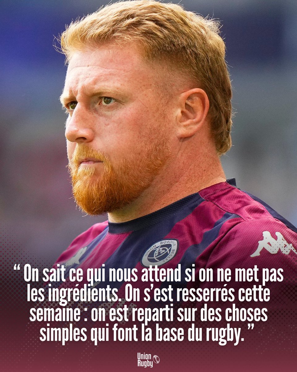 UNION ! 🍇 Les mots du capitaine <a href="/lamothe_maxime/">Maxime Lamothe</a> avant la réception du <a href="/LeLOURugby/">LOU Rugby</a> par l'<a href="/UBBrugby/">Union Bordeaux Bègles</a>

🗞 Propos rapportés par Sud Ouest
 #iloveubb #ubblou