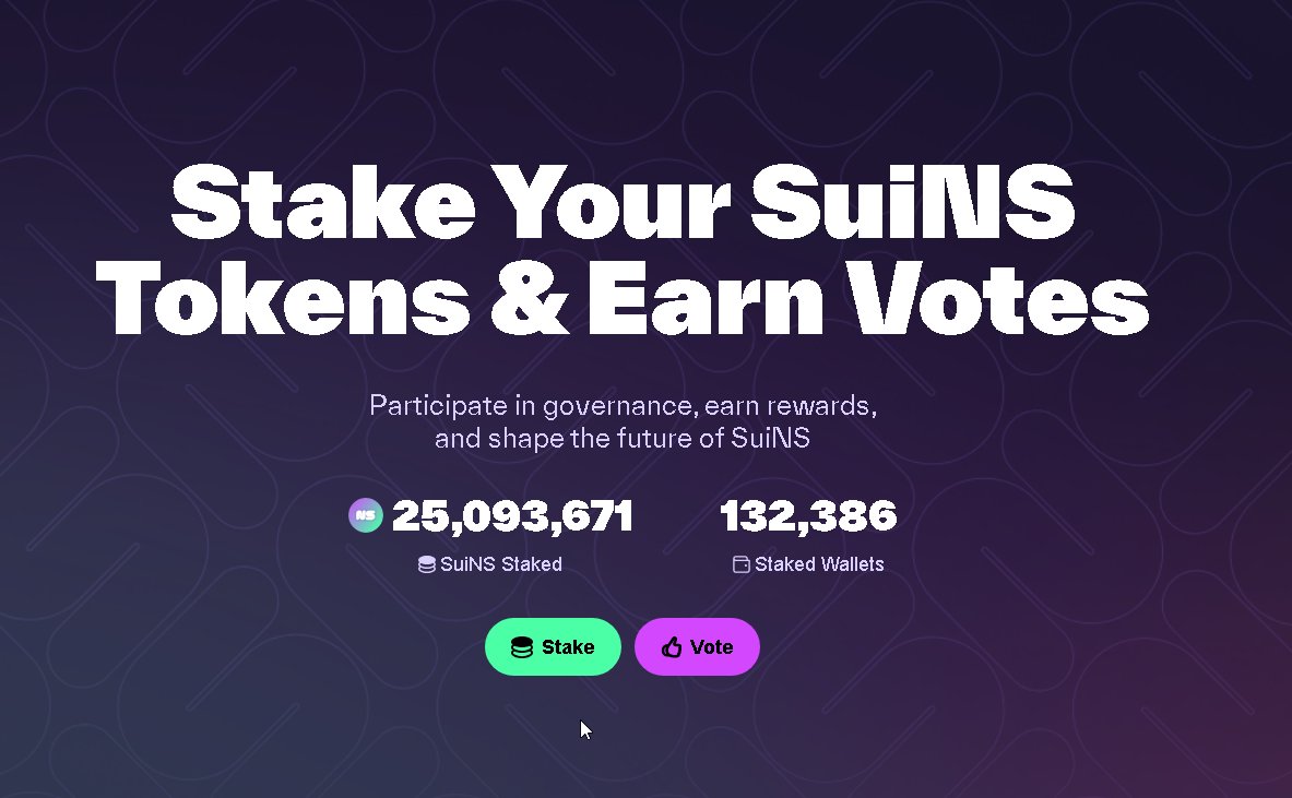 Cleverman_Alex's tweet image. 🚀 25M $NS already staked/locked across 132,386 wallets — and we’re just getting started.

Coming in Q4:

🔥 $NS Buyback &amp;amp; Burn
🪪 SUINS Profiles
👥 SUINS Communities
🏦 Auction Service

The next wave for $NS &amp;amp; domain holders is loading…

@SuiNSdapp