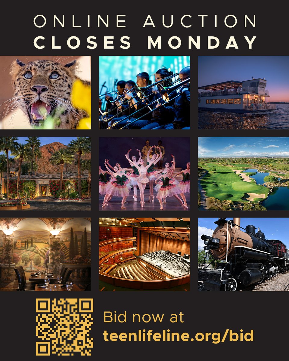 Thank you for joining us at #Hope25 last night💛

Your support creates life-saving connections for Arizona's teens through our hotline, prevention education &amp; volunteer program. You truly are the light!

Online auction is STILL OPEN! Bid at teenlifeline.org/bid by Mon 11AM✨