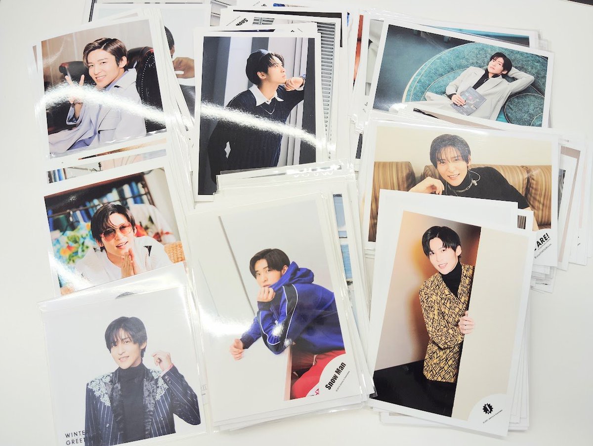入荷情報】 Snow Man #目黒蓮 さんの公式写真まとまって入荷しました