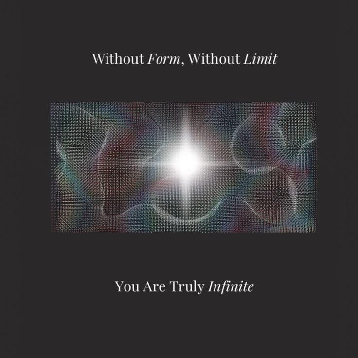 You are truly infinite ∞