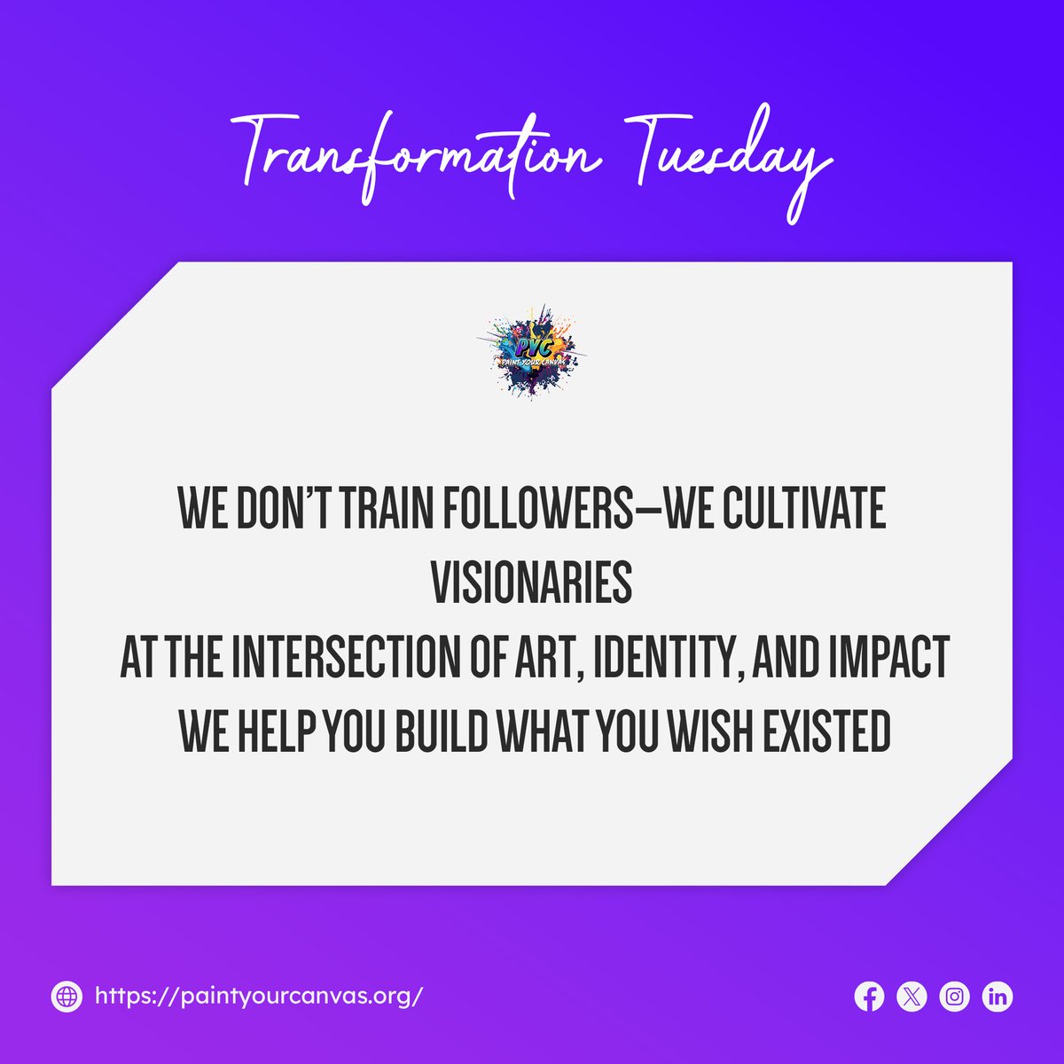 PYCNYCORG's tweet image. We’re not shaping followers, we’re cultivating visionaries. Art, identity, and action meet here.
  Drop your visionary dream below.

 fundraising.fracturedatlas.org/luminary-initi…

#TransformationTuesday #VisionaryVibes #YouthBuilders #DreamBoldly #MentorshipMatters