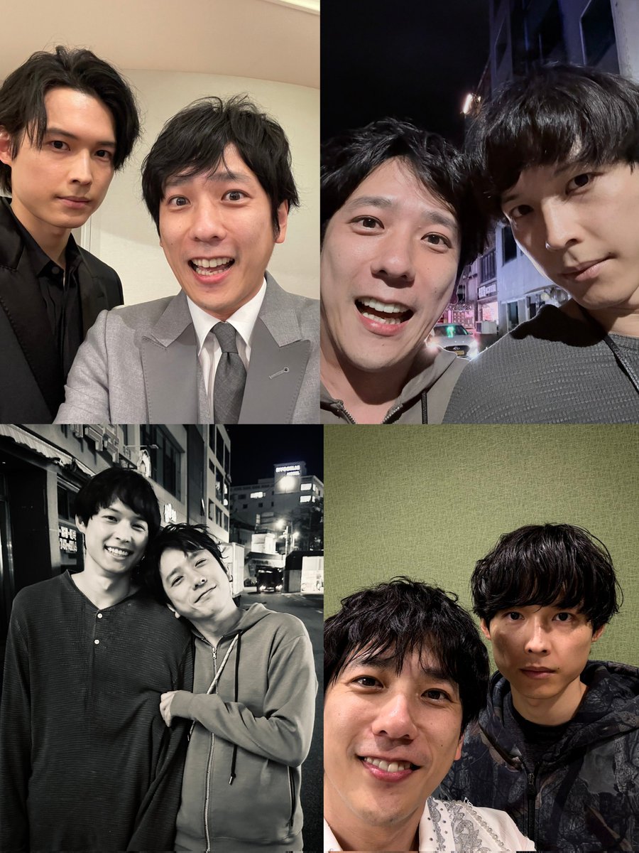 2no38_0617's tweet image. 釜山の夜の腕組み寄り添い写真以外
笑ってくれないスター🖤
全てで笑ってるスター💛

ほっくん
アイドルにのちゃんの
“いらっしゃいませ〜”継承してて
俳優にのちゃんを尊敬してくれてて
“次世代二宮和也狙えますね”
言ってたけど(1/31ニノさん)

にのほく本当に共演してほしい🙈

#二宮和也 #松村北斗