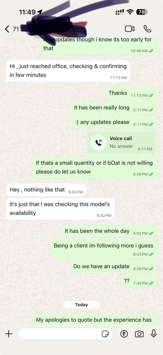 rajeev10feb's tweet image. So we met @amangupta0303 at #etciso 2025 Goa summit. He was great at answering and the way he requested to promote not only @RockWithboAt but other indian brands was motivating. I tried to place a corporate order with them and it has been a bad experience. 
#badexperience #Sales