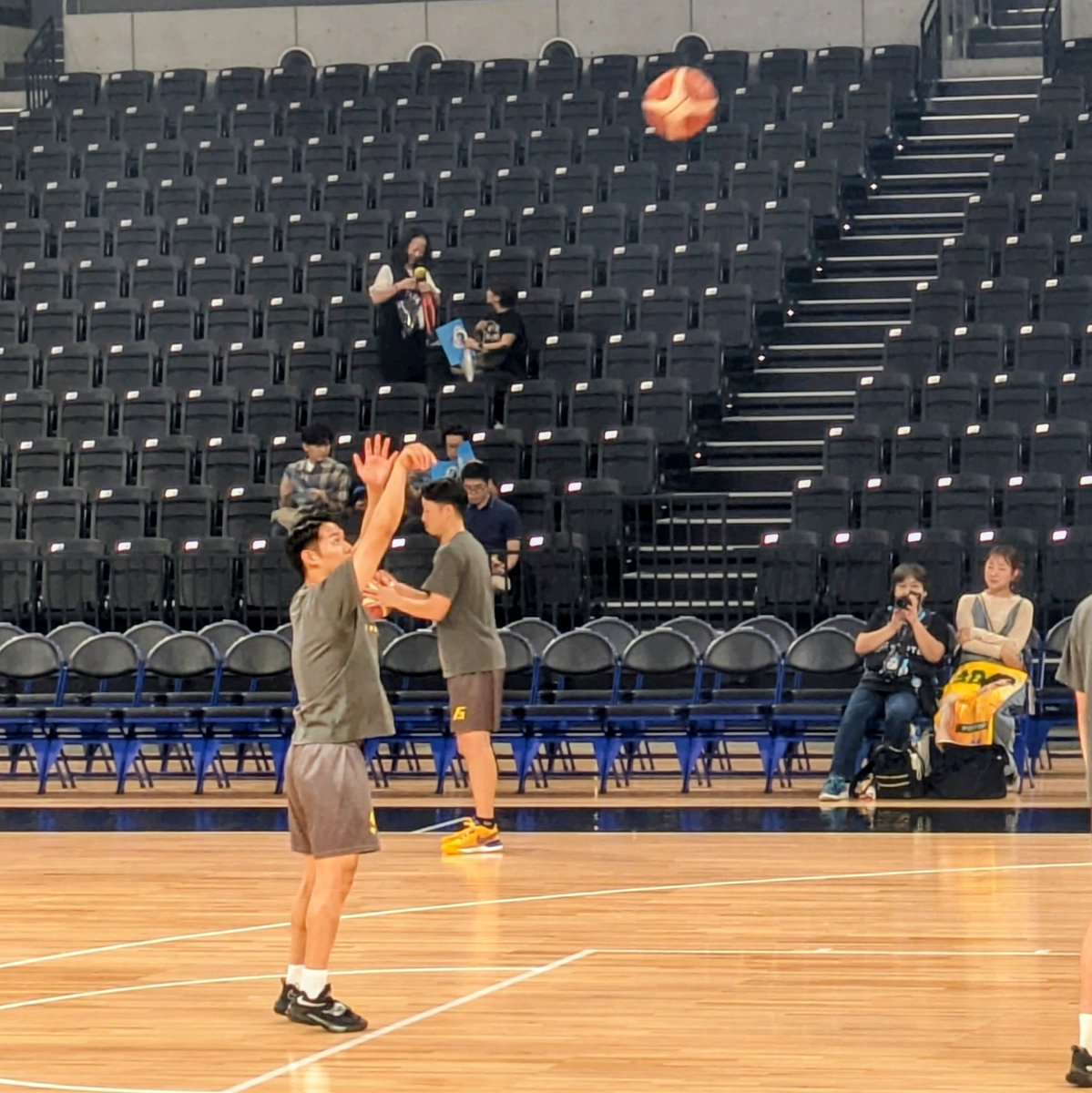有明アリーナ🏀
克実選手は大丈夫そうですね👍