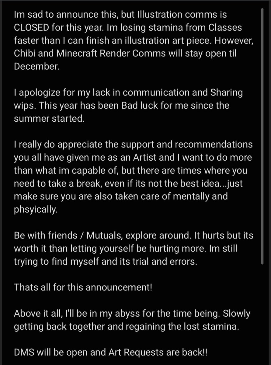 [Update / Announcement]

If you have any questions feel free to dm me on Discord/Twitter and or Ko-Fi