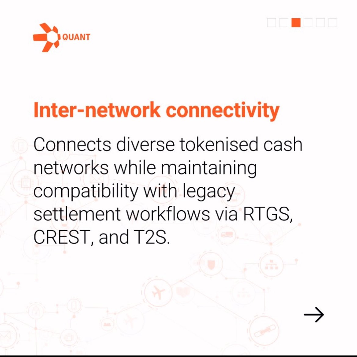 <a href="/SanNL11/">San ⭕</a> CREST processes &amp; settles 90% of LSEG trades

Once again, $QNT going for the plumbing behind the faces of the industry