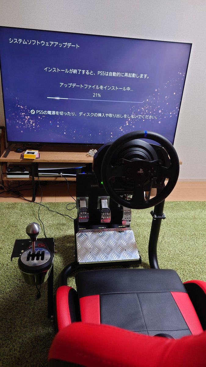 Sorvia15mio's tweet photo. 自宅のハンコン見えてないけどVR2も
#TH8A #GT7 #T300RS #T3PA https://t.co/xg1sv4TtrF