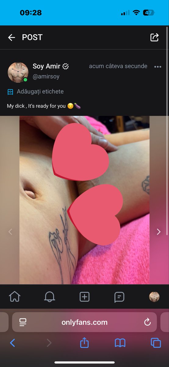 It’s waiting for you 😏 new post 🍆 onlyfans.com/amirsoy