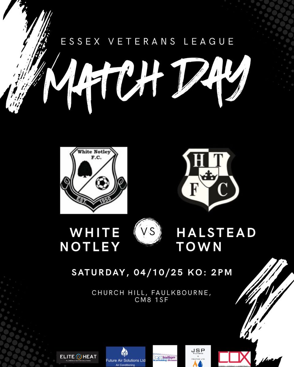Halsteadvets's tweet photo. Back to the league this week, away against White Notley Vets ⚪️⚫️ https://t.co/zJYthOYo5H