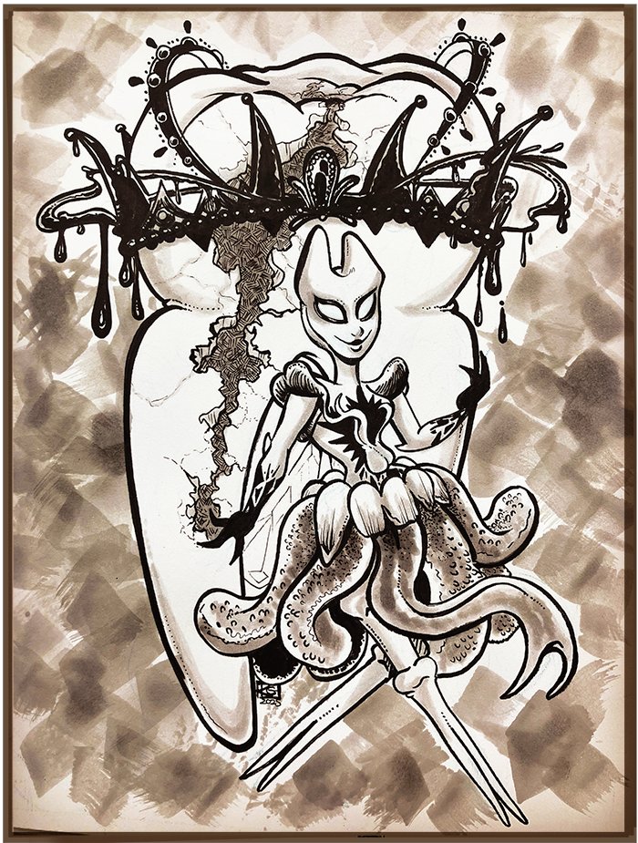 DAY 03- CROWN
Ooh that looks bad. You’re definitely gonna need a crown. 🤭
Guest starring my tooth fairy
#inktoberday3 #inktober2025 #inktober #kozispoonart #kozispoon #kozispoonartsu