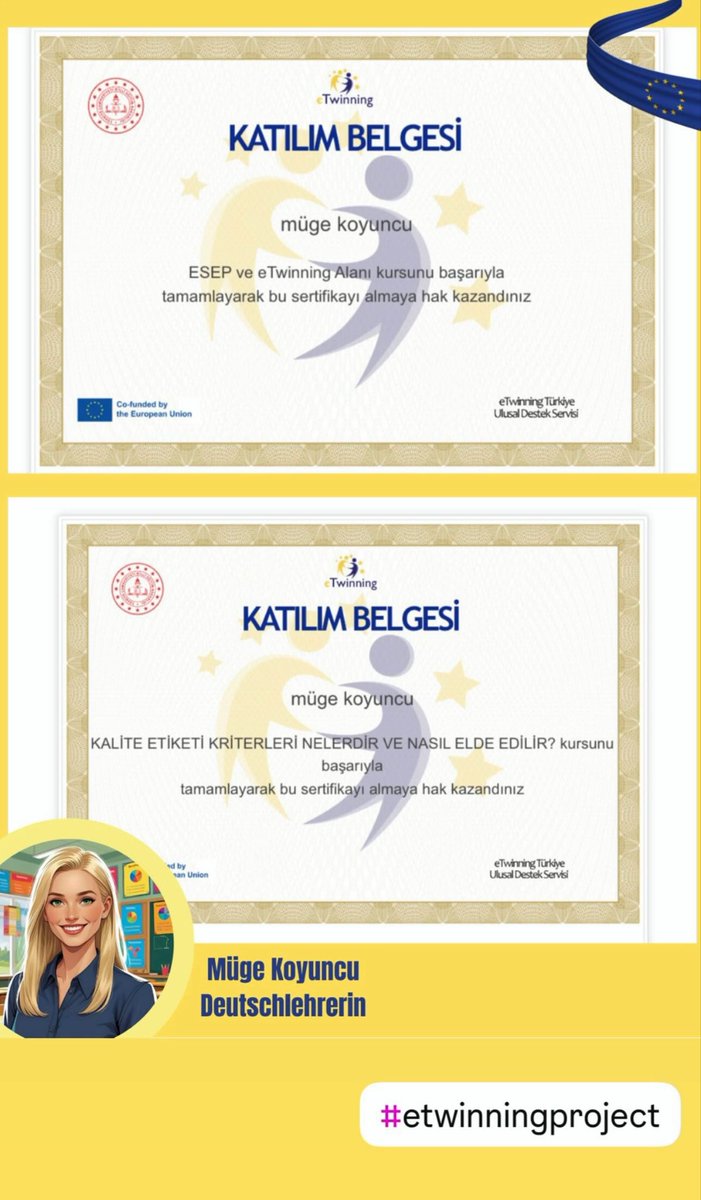 #etwinning  #etwinningtürkiye #Bodrum #Deutsch #esep  ✨✨✨ #Deutschlehrerin #zertifikat 👩🏼‍💻