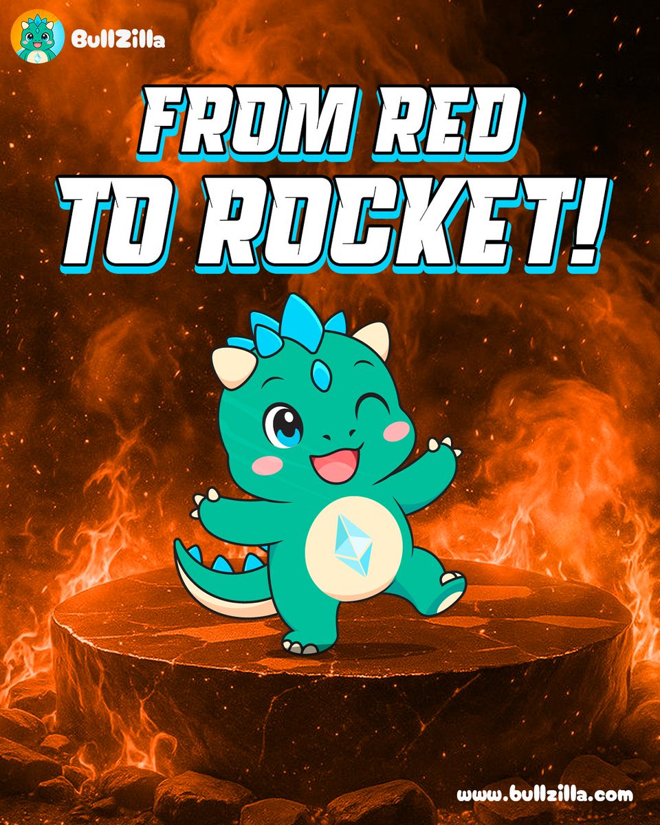 BullZillaCoin's tweet photo. 🔥 From Red to Rocket, The Bull Doesn’t Break, It Blasts! 🐂💥

Dips don’t scare us, they fuel us. Every buy turns the heat into lift-off 🚀

The BullZilla tribe is powering through the red, charging straight to the moon 🌕⚡

Be part of the surge, every move counts, every buy ignites the rocket!

👉 Buy now: https://t.co/iZNnlosQgt
 📢 Join the tribe: https://t.co/9moysHQvET

#BullZilla #BZIL #BullRush #Next100x #MoonMission