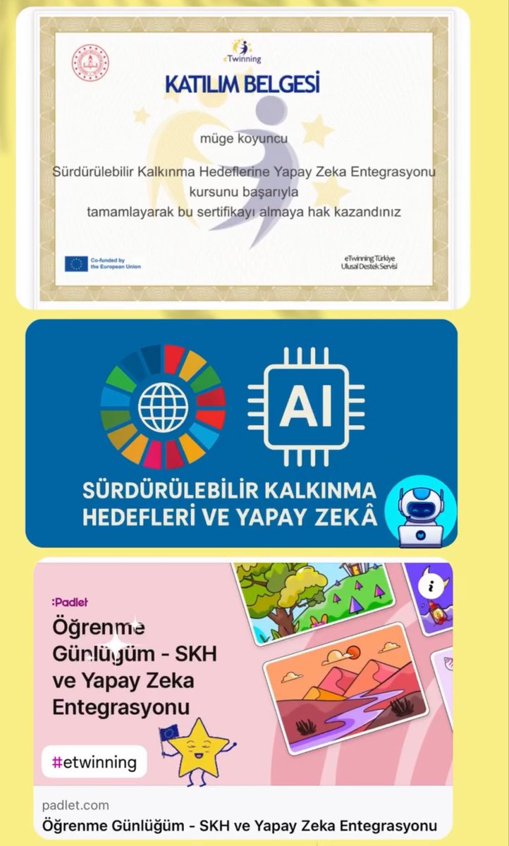 #nachhaltigkeit #etwinning  #etwinningtürkiye #Bodrum #Deutsch #esep  ✨✨✨ #Deutschlehrerin #zertifikat 👩🏼‍💻 #sustainability #AI