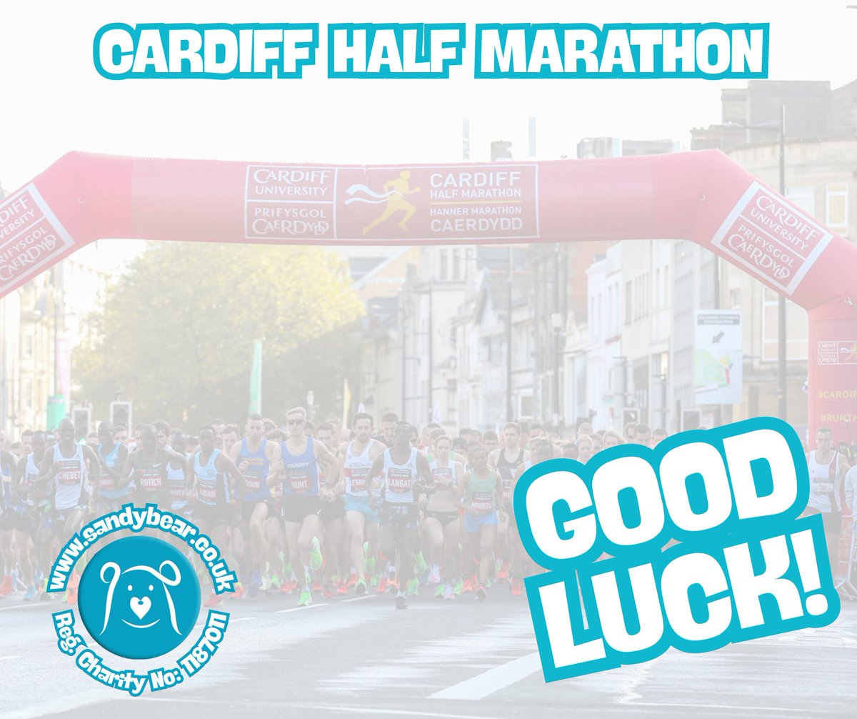 Good luck to everyone taking on the Cardiff Half Marathon today! 🏃‍♀️💛

Huge diolch to those running (or walking!) for Sandy Bear – including our CEO Lee! If you spot #28409, give him a wave 👋

#Cymru #TogetherStronger #SandyBear #Charities #CardiffHalfMarathon