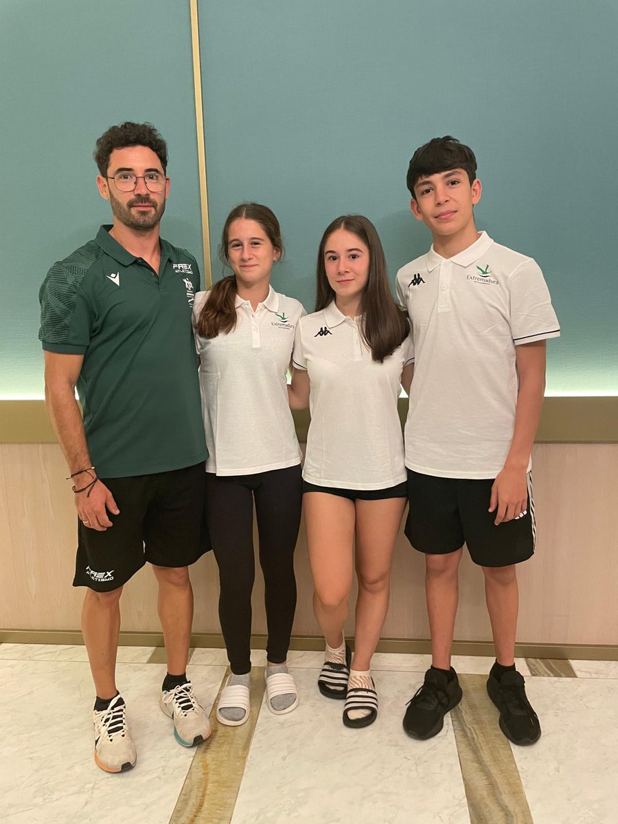 David Romero: Triple, Adriana Gutiérrez: Pértiga y María Tercero:4x100, acompañados del entrenador <a href="/RaulRS88/">Raúl Romero Segador</a> tratarán de aportar la mayor cantidad de puntos posibles a la Selección <a href="/FedExtAtletismo/">Fed. Ext. Atletismo</a> en el Nacional Sub16 Federaciones que se celebra en <a href="/lanuciadeporte/">La Nucia Ciudad del Deporte</a> <a href="/DiputacionCC/">DiputacionCC</a>