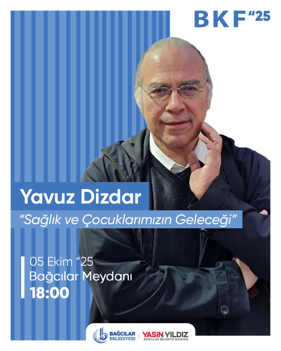 bagcilarkitap's tweet photo. BKF25’te 5 Ekim Programımı 🎉

15:00 | Çiğdem Dağtekin &amp; Marmelat
16:00 | Altay Cem Meriç – “Biz” Kimiz?
18:00 | Yavuz Dizdar – Sağlık ve Çocuklarımızın Geleceği
19:00 | Burak Sezen – Çocuk Şarkıları Konseri

📍 Bağcılar Meydanı

#BağcılarKitapFuarı #BağcılarKültürSanat https://t.co/GIFKFZW1Vw