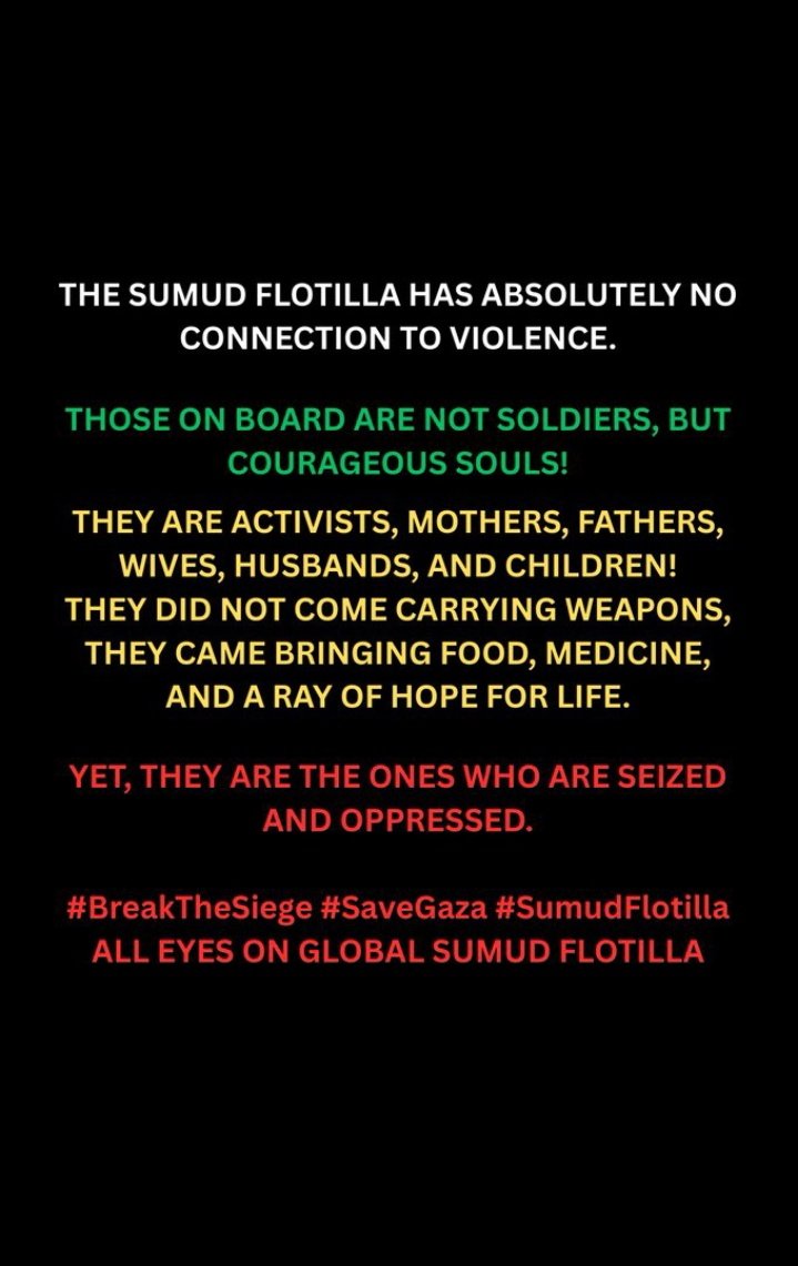 K-pop stans, let’s spread this! 🚢

Many activists of the Global Sumud Flotilla have already been detained &amp; kidnapped by Israel while sailing for Gaza.⚠️‼️ 

EYES ON SUMUD FLOTILLA 🍉
#GlobalSumudFlotilla 
#SumudForGaza
#STAND4SUMUD
#FreePalestine 

Reply ur fav color to boost!