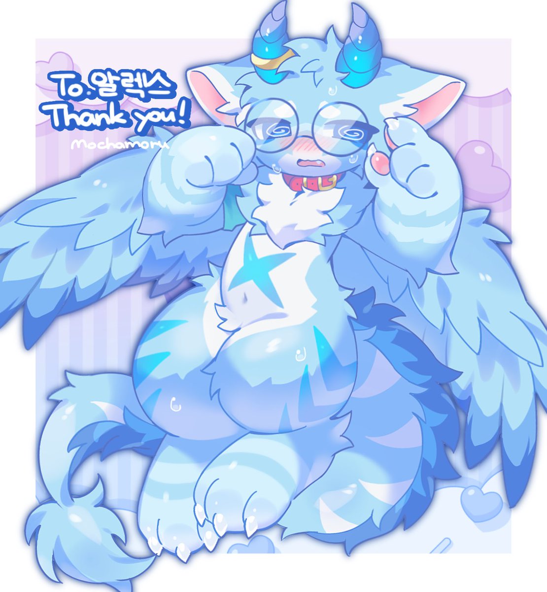 #skeb リピートありがとうございました！！🪽🩵💕