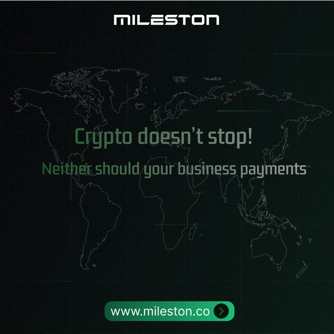 Join the 44% of global business that accept crypto already, sign up at business.mileston.co 

#crypto #payment #buildinpublic #Startup #SmallBusiness #startupguide