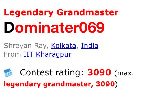 Priyansh_31Dec's tweet photo. Shreyan has 1 attempt left at ICPC World Finals. If he gets really good teammates, a medal for India is very much possible this time. This might just be the Viswanathan Anand moment for competitive programming💪 https://t.co/XodMqFlIAp