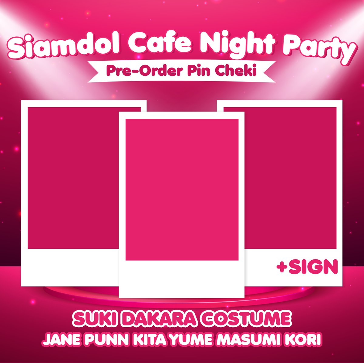 fuyubi_official's tweet image. Pre-Order Pin Cheki 05/10/2025
Kartun&Ame Seitan-Sai
🖤❤️ : Black&Red Private Costume
Siamdol Cafe Night Party
🩷💐 : Suki Dakara Costume
สามารถฝากพินทาง Line Official ได้เลยนะคะ ใบละ 300 บาท สะสม Hanabi Point ได้ค่า
🛒 lin.ee/TiK7QsM
#Fuyubi #fuyunohanabi #ふゆび