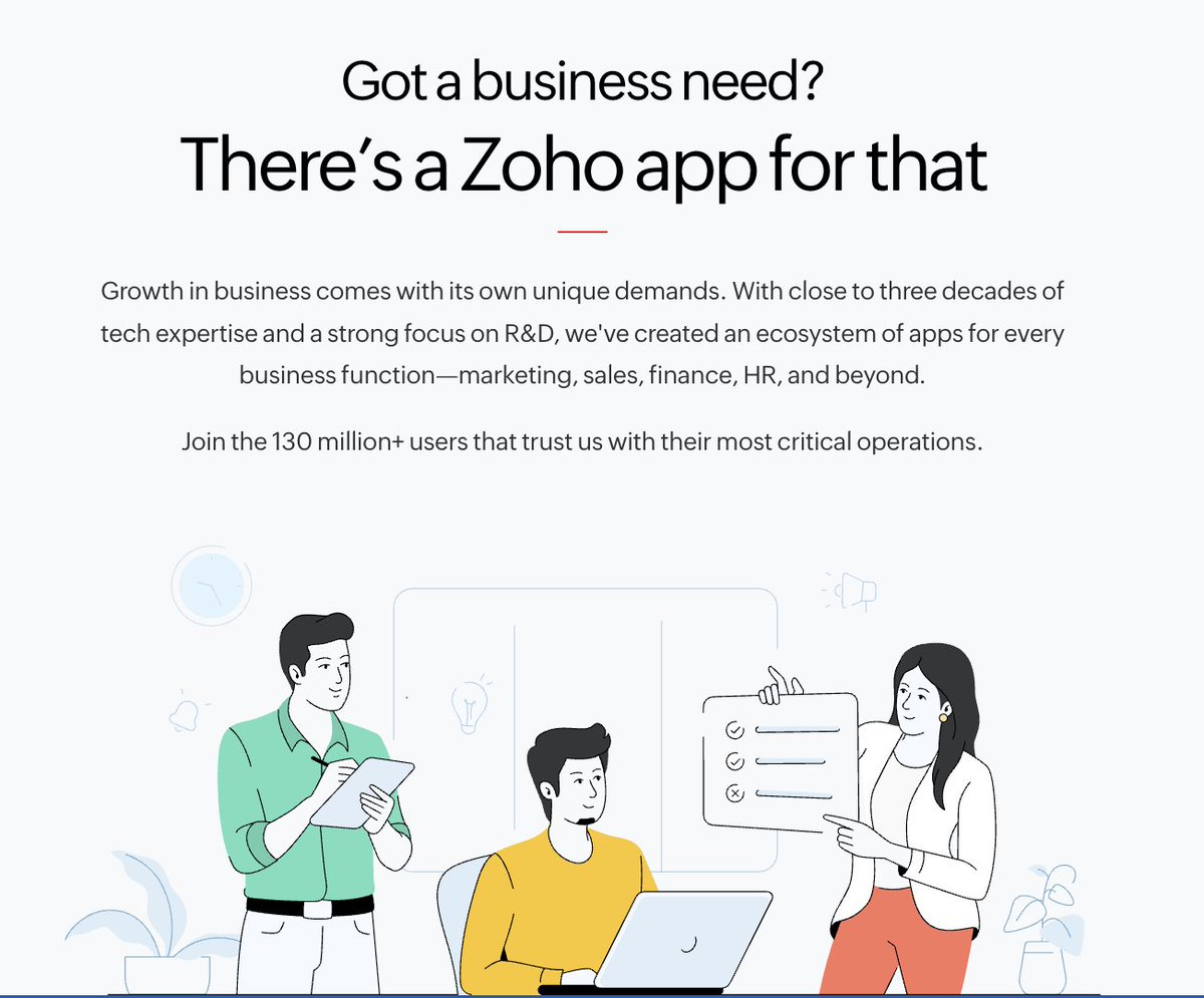 We probably have a Zoho app for almost everything 😀

Sales, Finance, HR, Marketing, Security &amp; IT, Legal, Analytics, etc.

Visit: zoho.com/compare-altern…

Find out how you can replace your existing apps with Zoho solutions and also learn the key differences 🙏