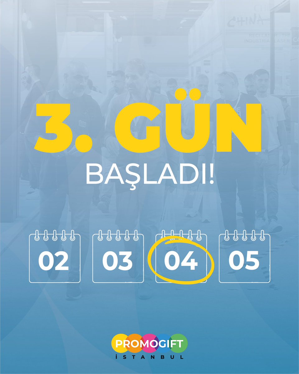 promogiftist's tweet photo. 🚀 PROMOGIFT İstanbul’un 3. günü başladı!Bugün fuar alanında; sektöre yön veren markalarla yeni iş bağlantıları kurabilir, en trend ve yenilikçi promosyon ürünlerini keşfedebilirsiniz. 💼

18:00’e kadar ziyaret etmeyi unutmayın! https://t.co/RUzvEZdO8m