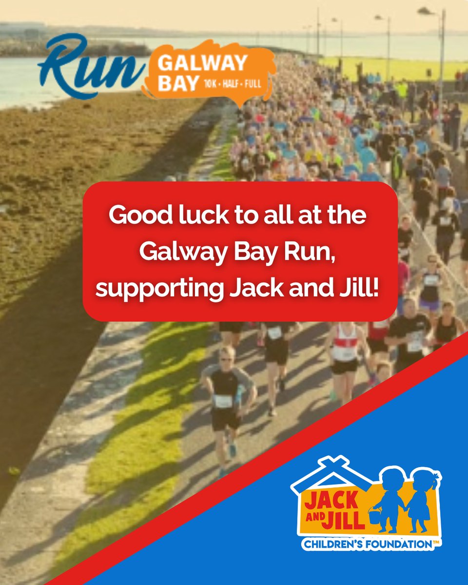 JackandJillCF's tweet image. 🍀 Best of luck to everyone participating in this year’s Galway Bay Marathon on October 4th in aid of the Jack and Jill Children’s Foundation!🏃‍♀️🏃‍♂️🧡
You’ve got this, we’re cheering for every step! 👏

#GalwayBayMarathon #JackandJill #SupportLocal #Run4aCause