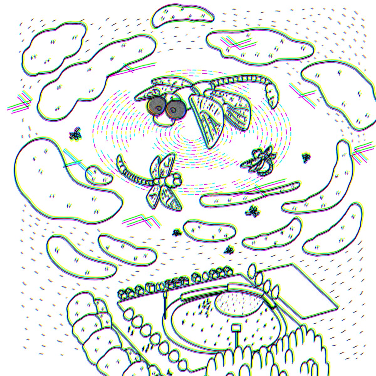 mitsuhiro_ill's tweet photo. しりとりイラスト17 　トンボ  #イラスト #illustration https://t.co/h8ar9zmboX