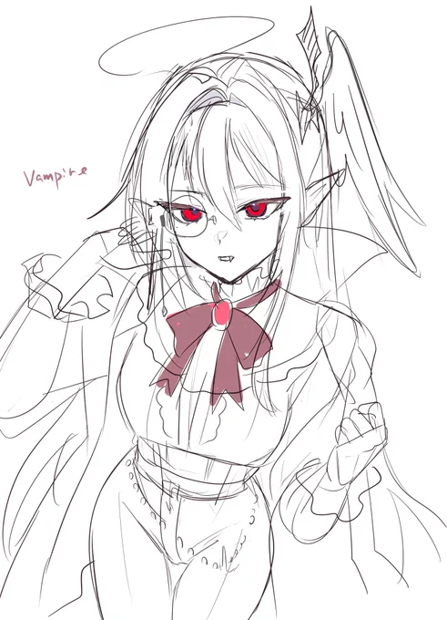 落書き 吸血鬼コススズミ