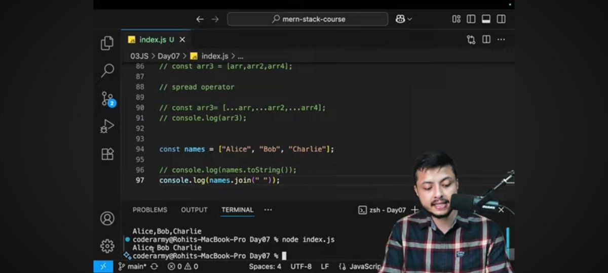 Pawan_5564's tweet image. Day 22 — JavaScript Arrays

• Arrays in JS are actually objects!
• Basics: push(), pop(), shift(), unshift(), .length
• Loops: for , for...of
• Advanced: sort(), reverse(), flat(), slice(), splice(), spread ...
• .find(), .join(), .includes()

#JavaScript #DefenceChallenge