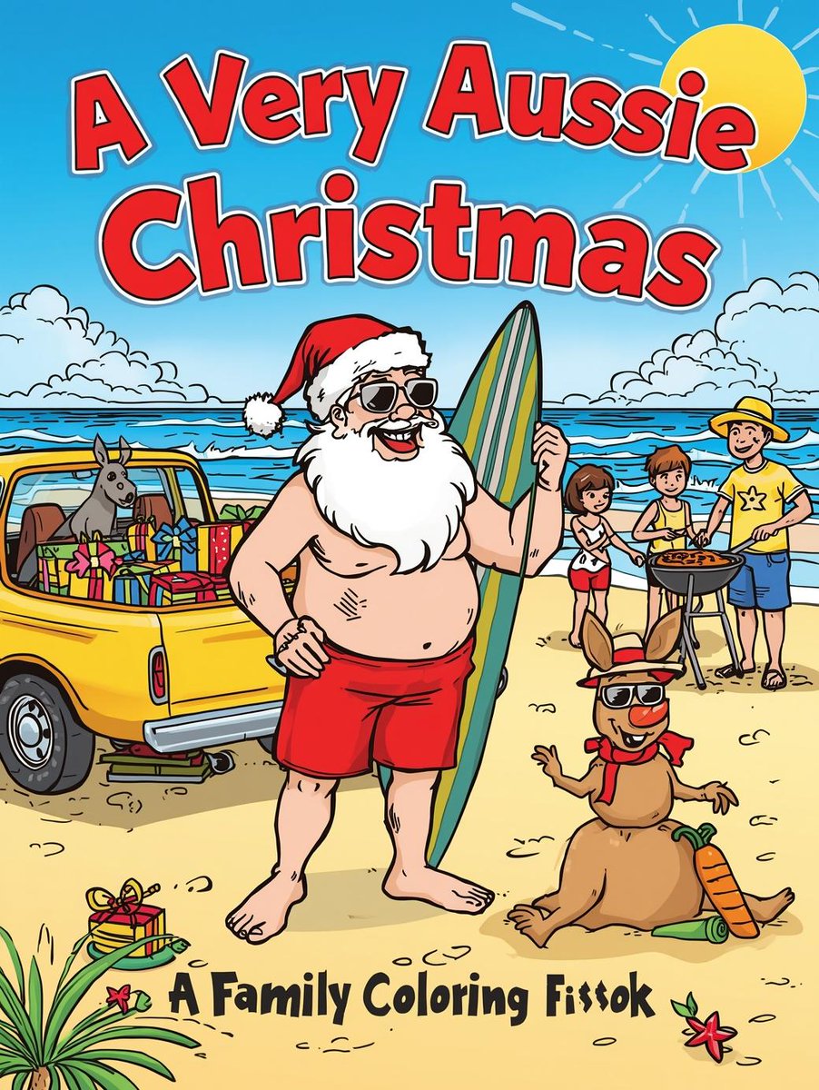 MForaezee's tweet photo. This is your sign to relax the Aussie way. ✨
Unwind with "A Very Aussie Christmas" colouring book. Relive the summer holiday vibes and switch off from the chaos.
Pure nostalgia, page by page.
https://t.co/XzfQ5SCnQ5
#Mindfulness #AussieHolidays #AdultColoringBook #StressRelief https://t.co/rFwOEwwvTk