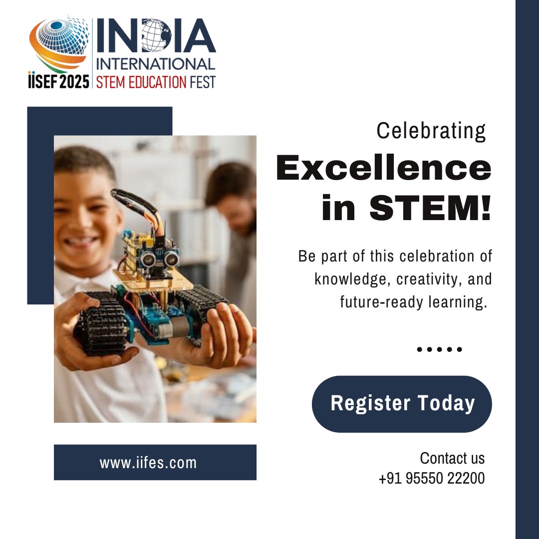 stem_mission's tweet photo. STEM Awards 2025 at IISEF!

Honoring educators, innovators &amp; institutions redefining STEM education.
Join the celebration of knowledge, creativity &amp; future-ready learning!
Register: https://t.co/Yz2f0ZGsBq
+91-9555022200 | +91-9818109461
#IISEF #STEMAwards #STEMExcellence https://t.co/rFvZUNkH6D